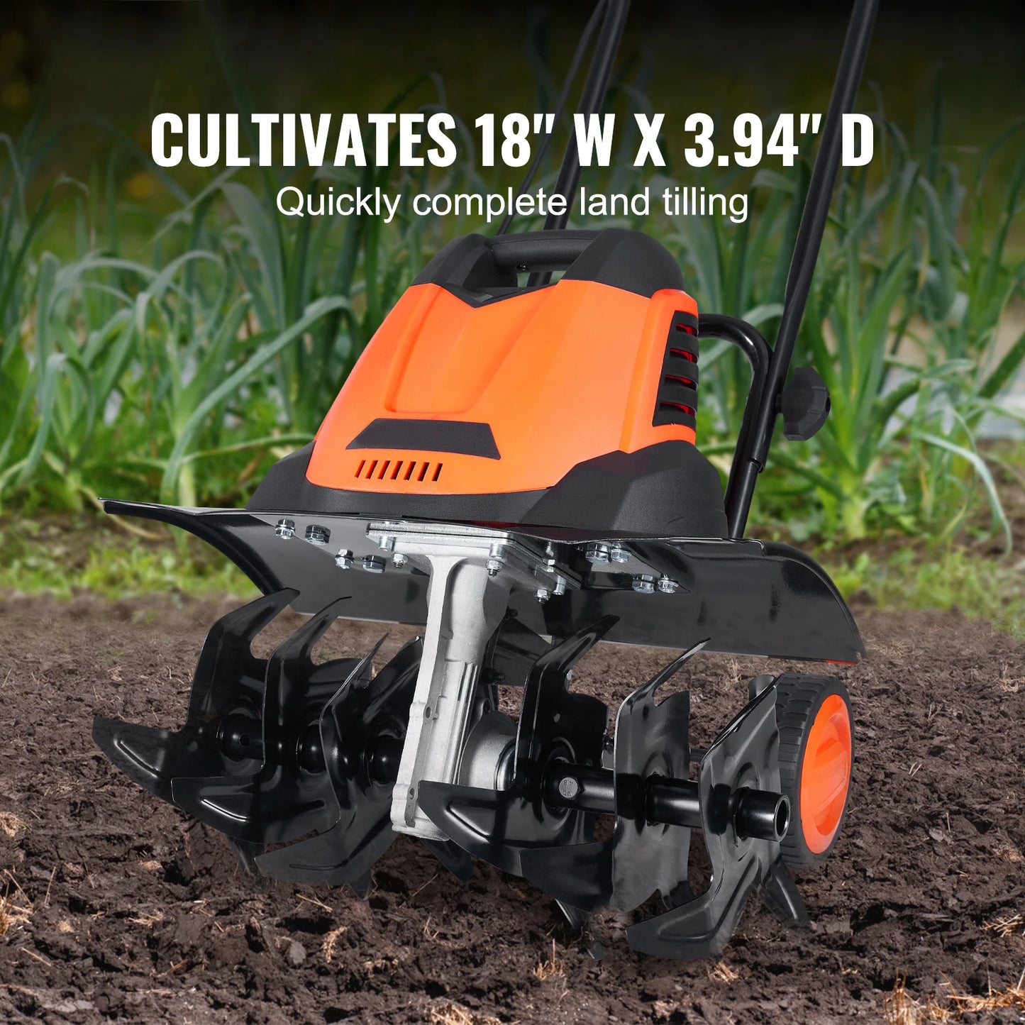 SucceBuy 12 Amp  Corded Electric Tiller/Cultivator 18"