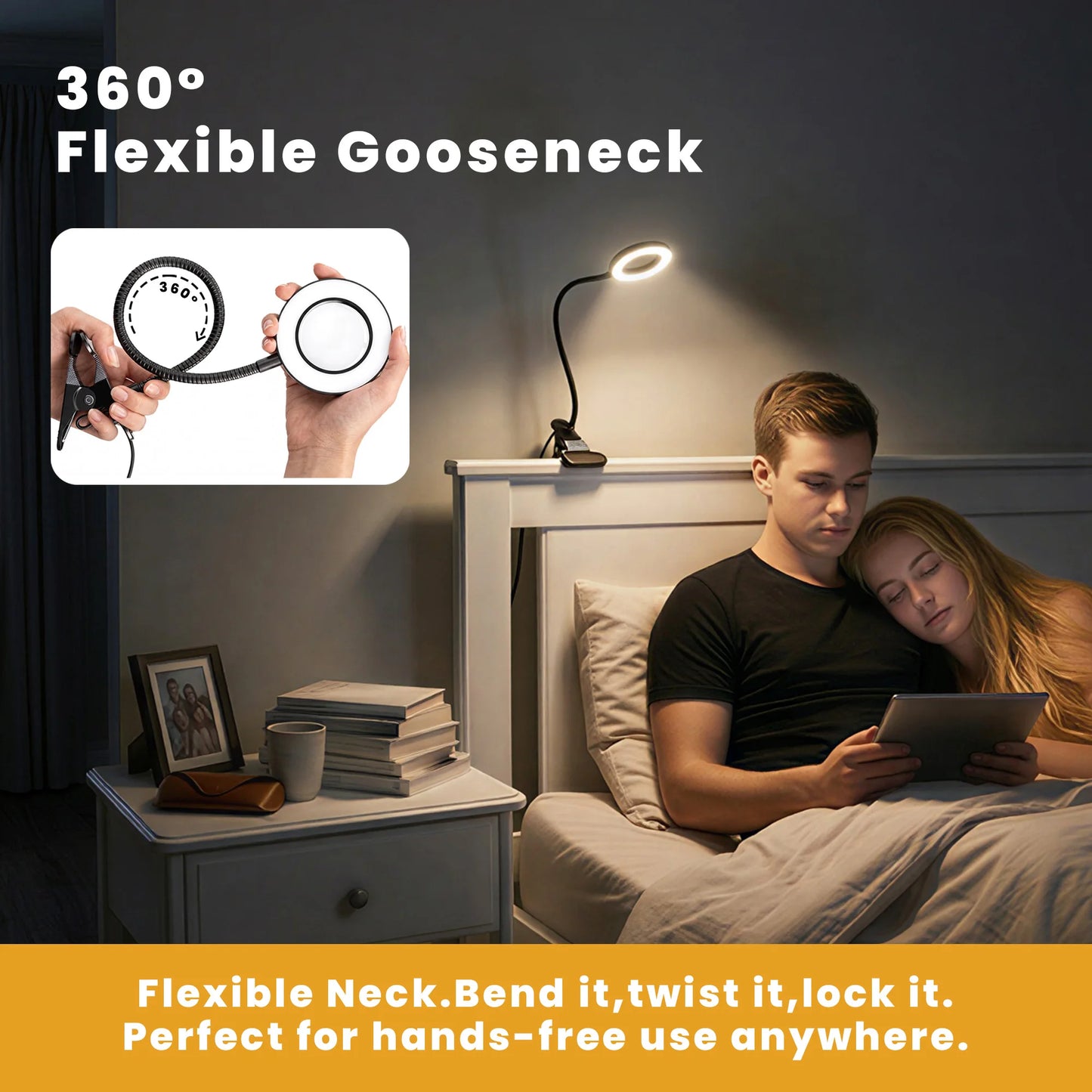 Smeileas Magnifying Lamp LED with Clamp