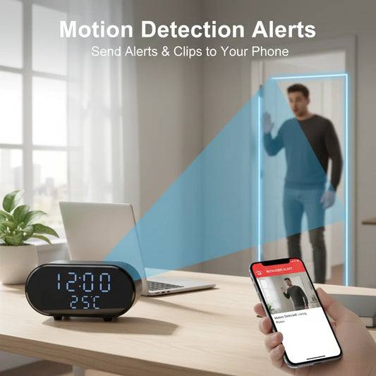 4K Ultra HD Clock Camera WiFi Indoor Security Camera