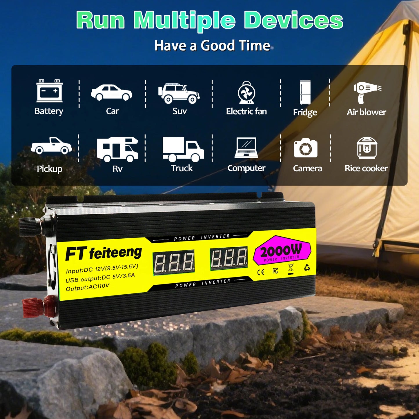 FT FEITEENG 2000W 1000W Power Inverter