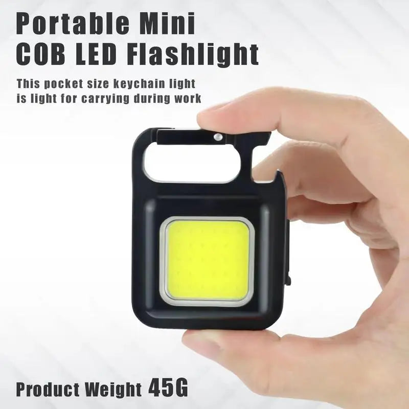 Portable Mini Cob LED LED Flashlight  USB Rechargeable