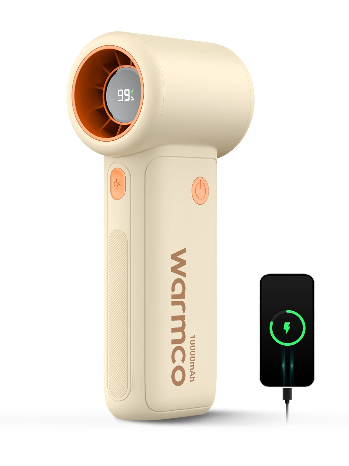 Warmco 10000mAh Turbo Portable Handheld Fan