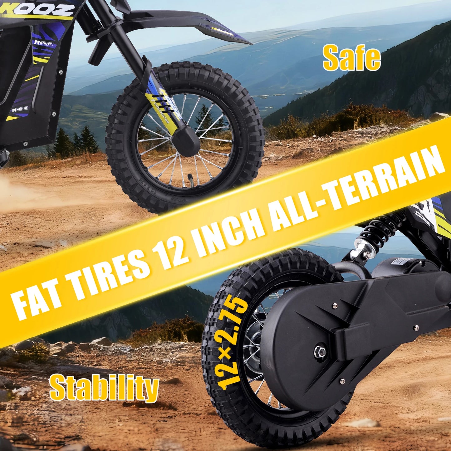 KOOZ HP122E 36V 300W Electric Dirt Bike  for Kids