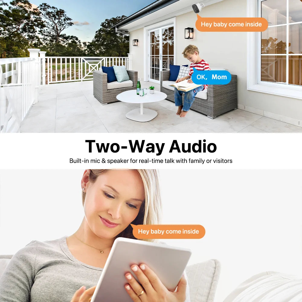 Vstarcam 2K Solar Security Cameras Wireless Outdoor Battery Powered