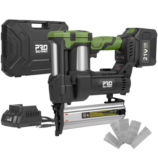 PRO STORMER 21V Electric Nail Gun, Brushless Nailer