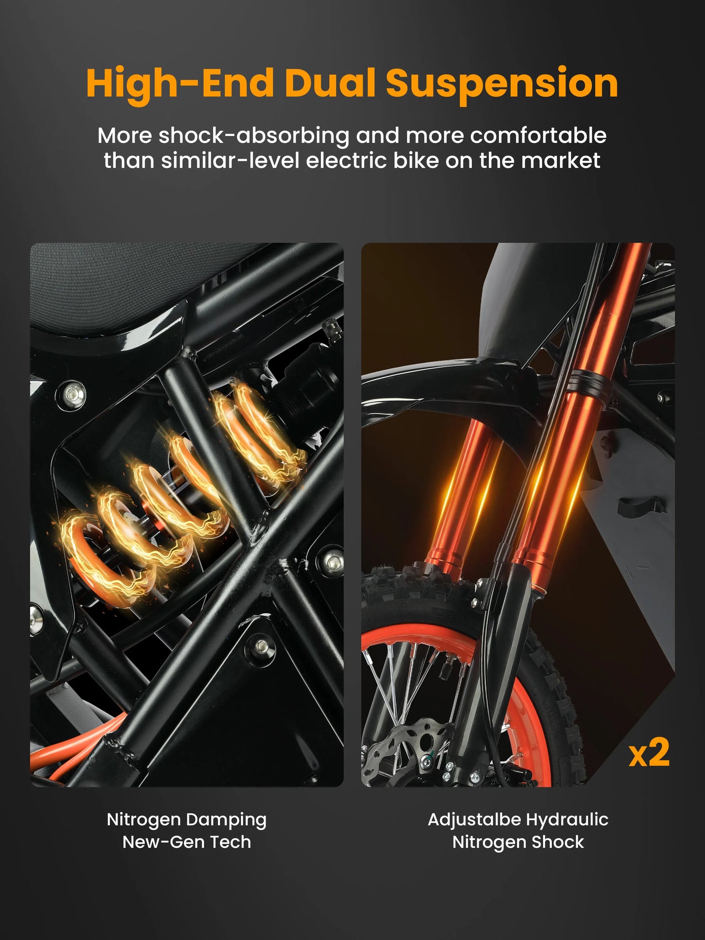 Qlife Vela E5 Electric Dirt Bike for Teens Adults