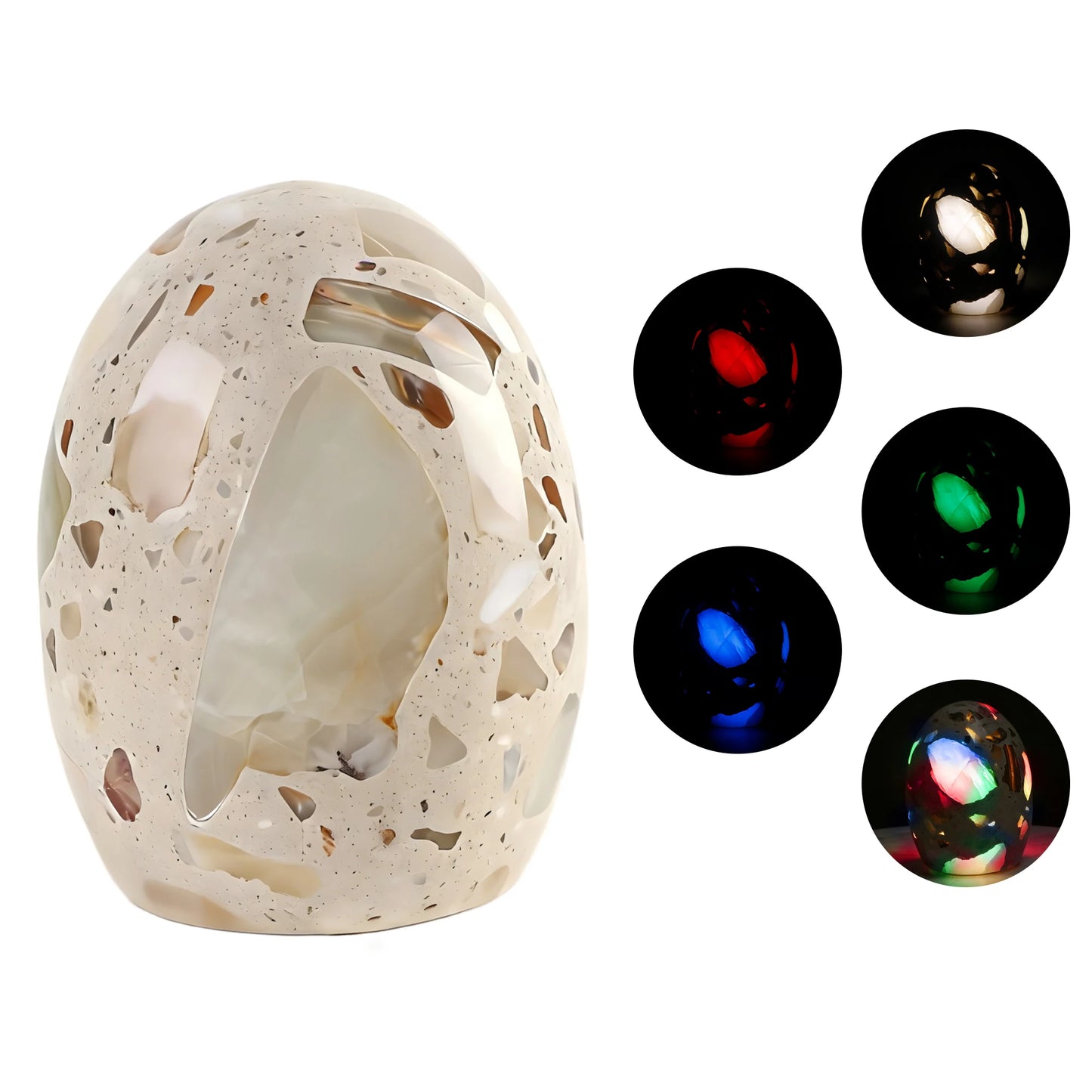 Marble Lamp Night Light, Touch Bedside Table Lamp