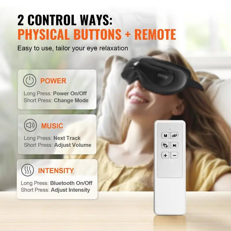 Eye Massager with Heat and Remote Control,