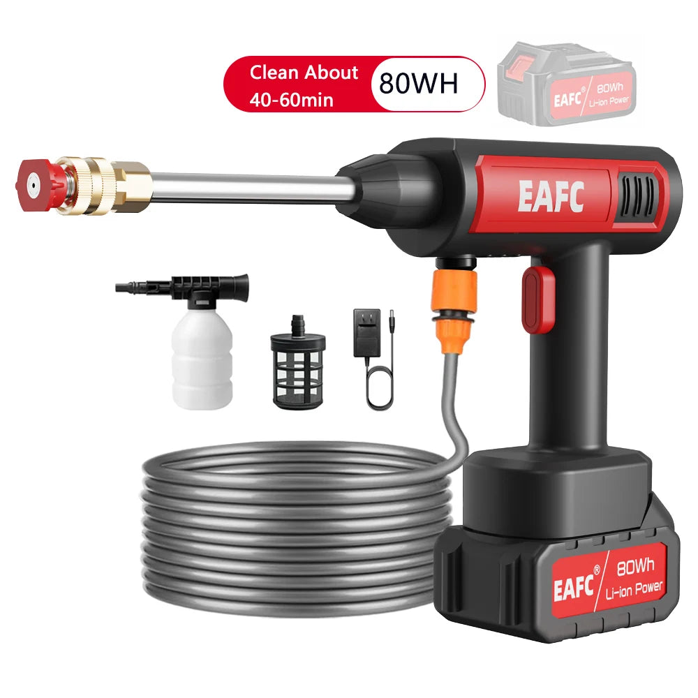 EAFC Cordless 60Bar Electric High Pressure Car Wash Gun