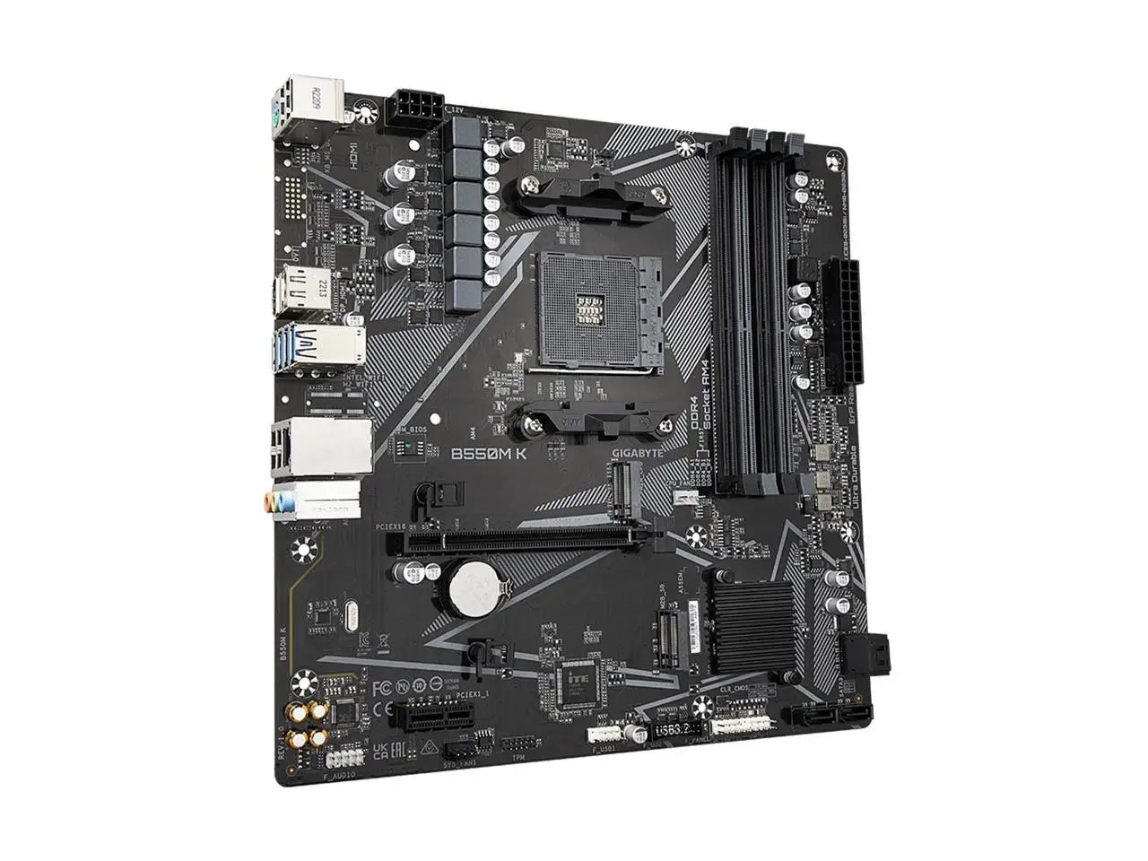 GIGABYTE Micro-ATX Motherboard B550M K AM4 AMD B550