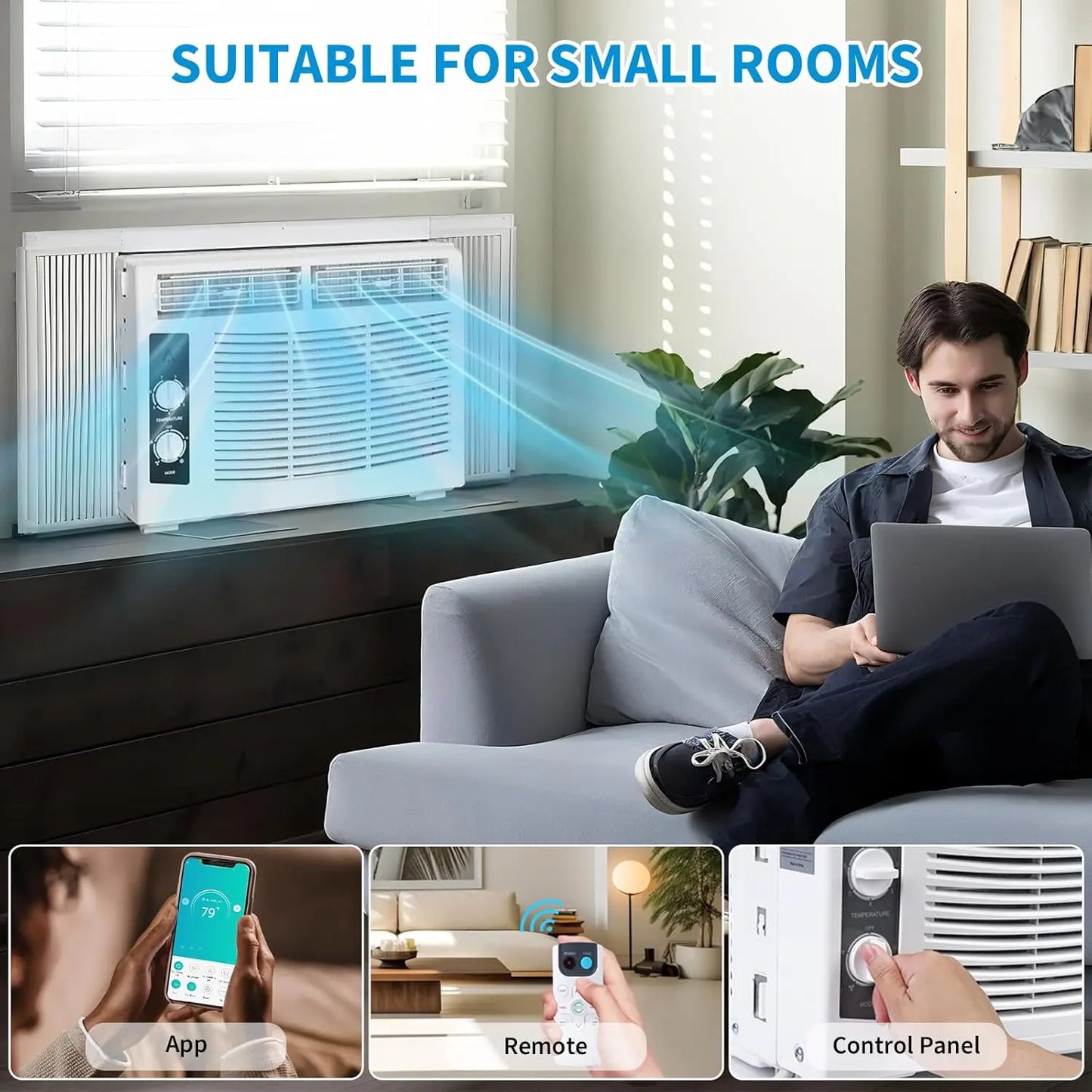 ACEKOOL 5000 BTU Window AC Unit with Remote