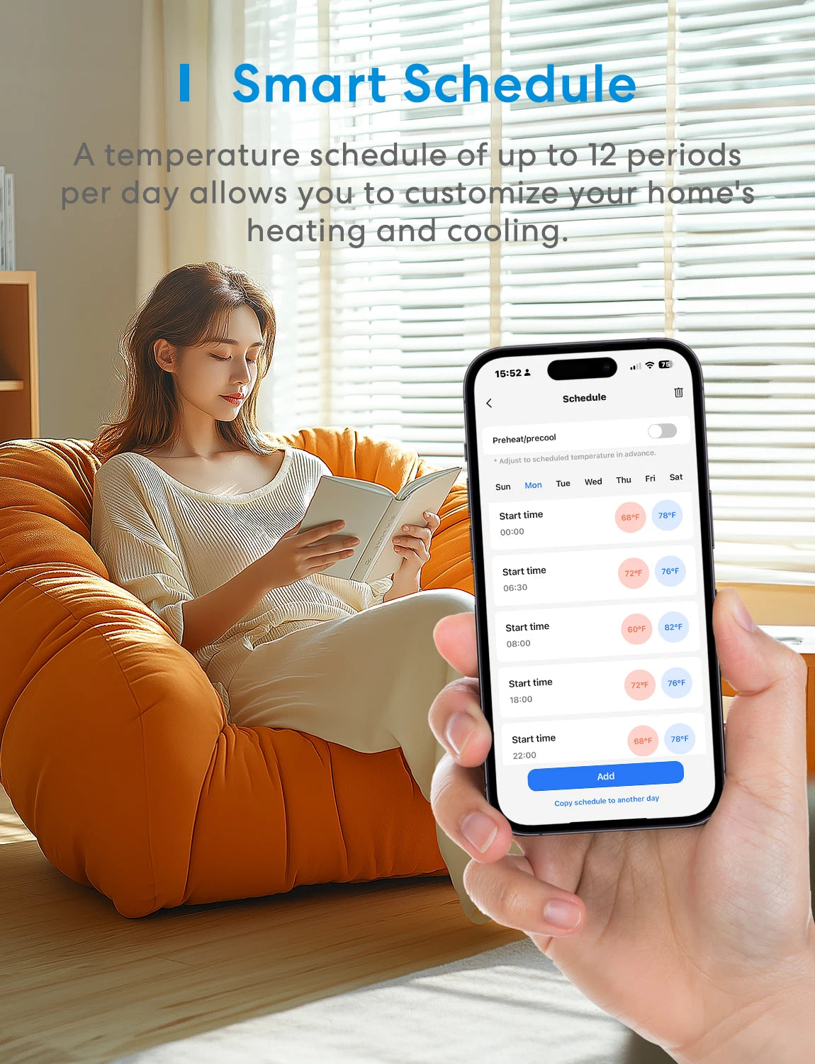 Meross Matter Smart US Wi-Fi Thermostat
