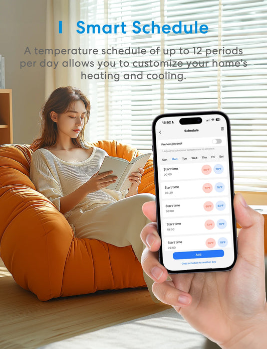 Meross Matter Smart US Wi-Fi Thermostat