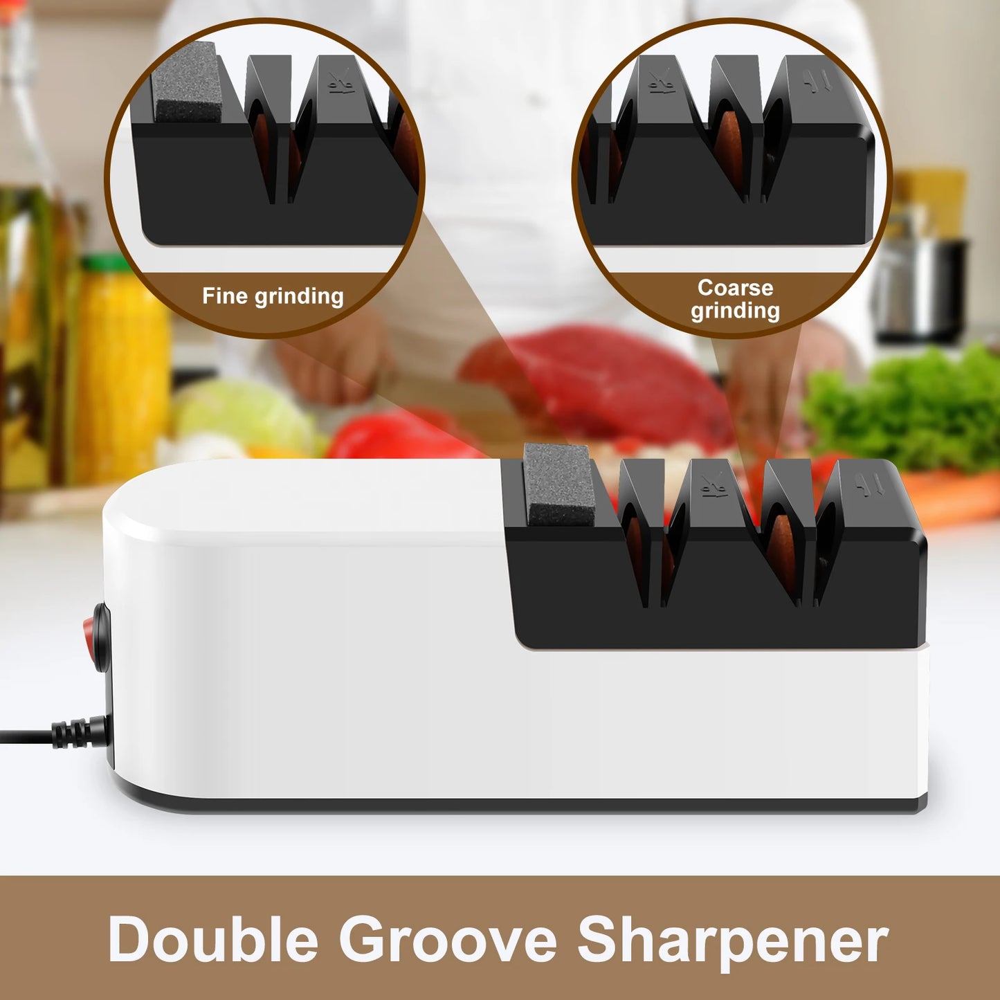 2Pc Electric Knife sharpener professional blade Eco-Friendly