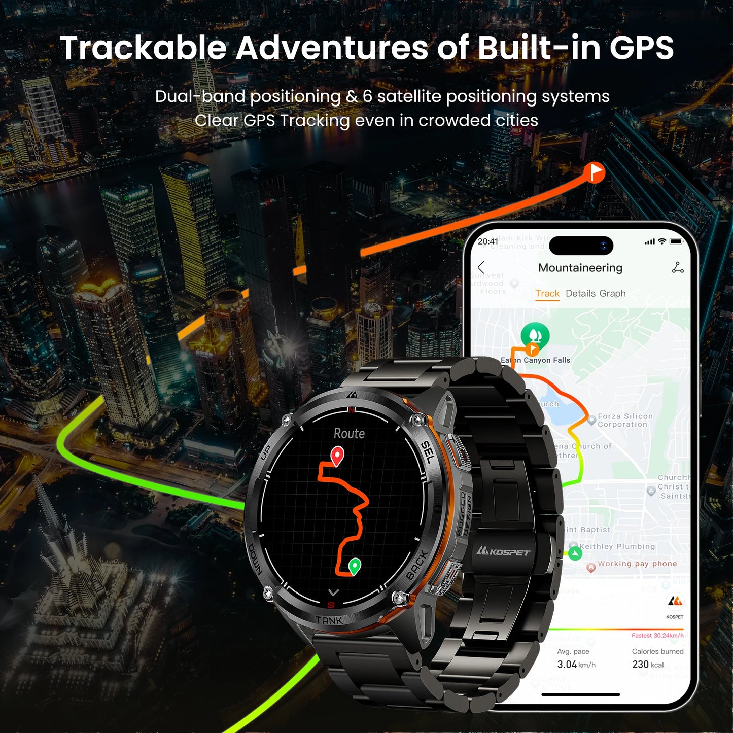 KOSPET TANK T3 Ultra 2 GPS Smart Watches Men