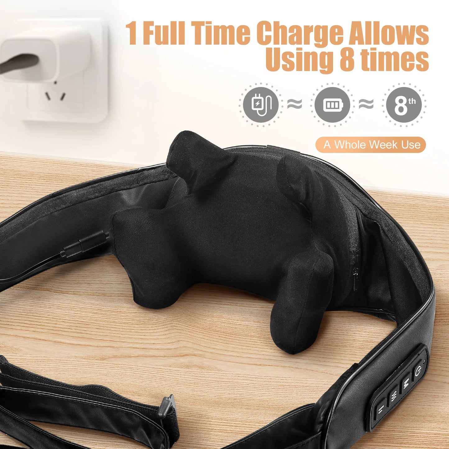 Masgre Shiatsu Back Neck Massager Cordless Shoulder Massager