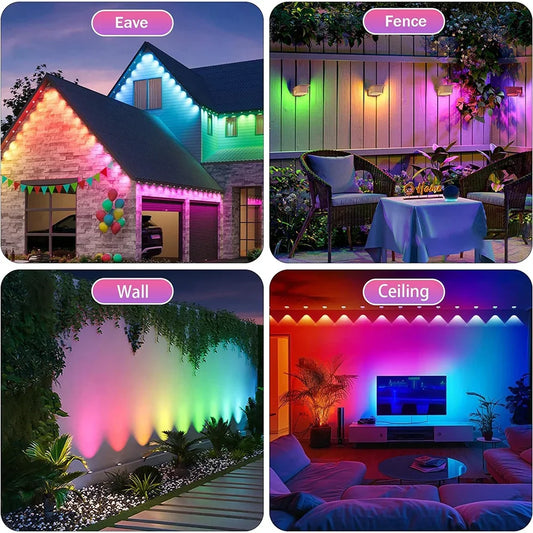 SZREBOW Permanent Outdoor Lights, Smart RGBIC, Eaves LED Lights
