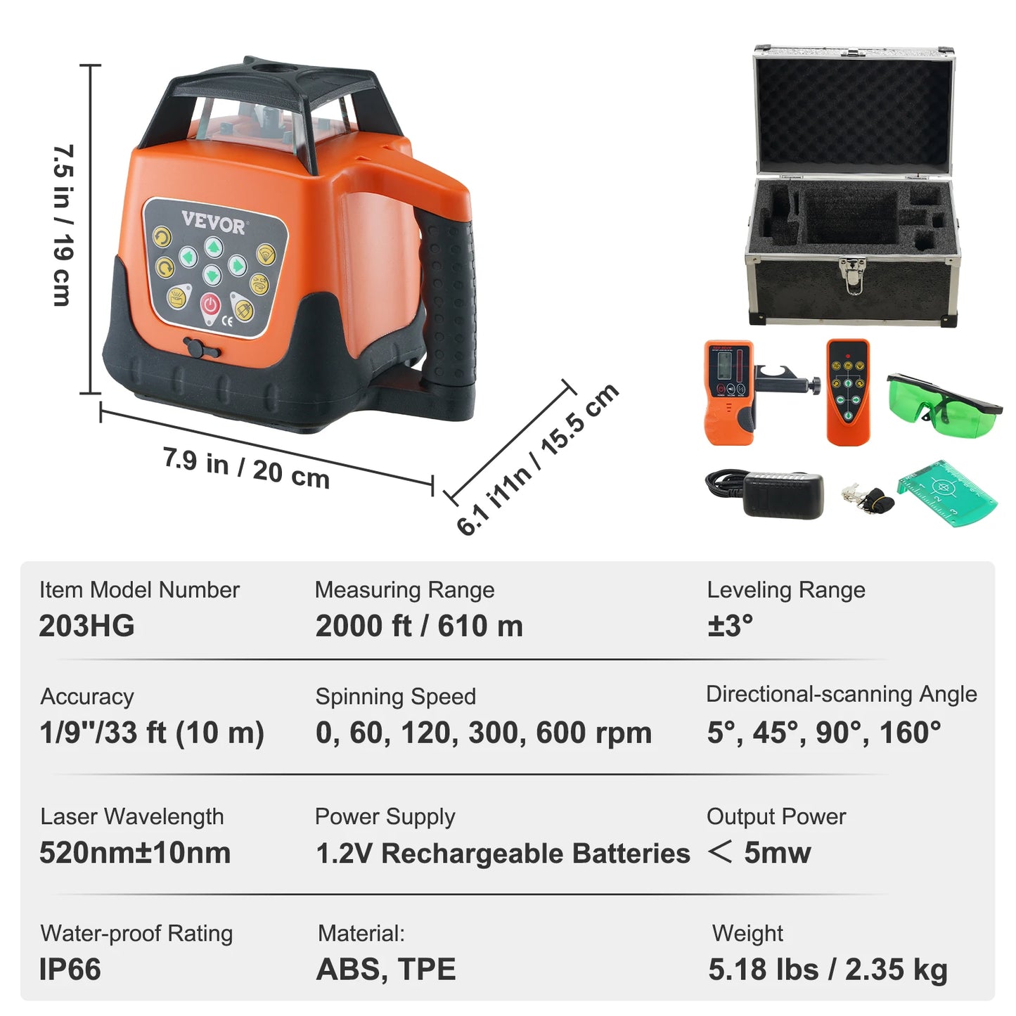 SucceBuy Laser Level 360 Degree Self Leveling