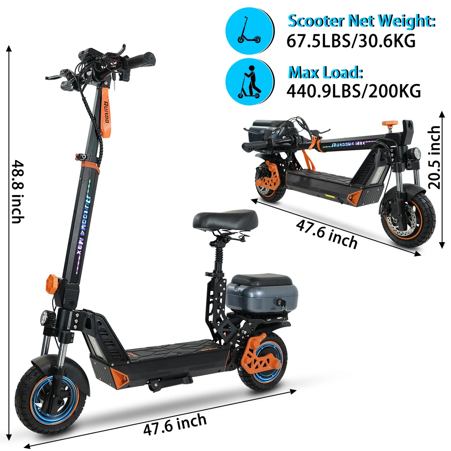 BIkydom Electric Scooter for Adults, 1000W Motor