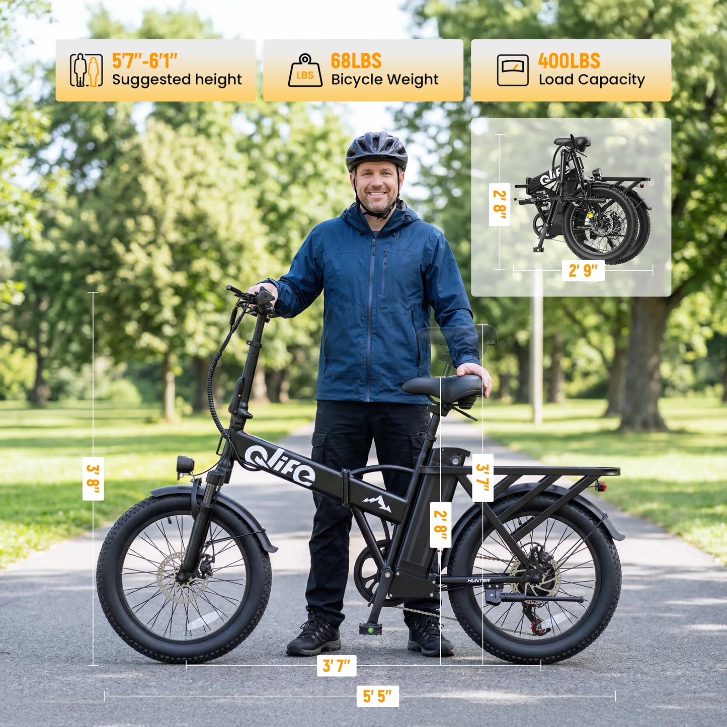 Qlife Hunter Electric Bike for Adults