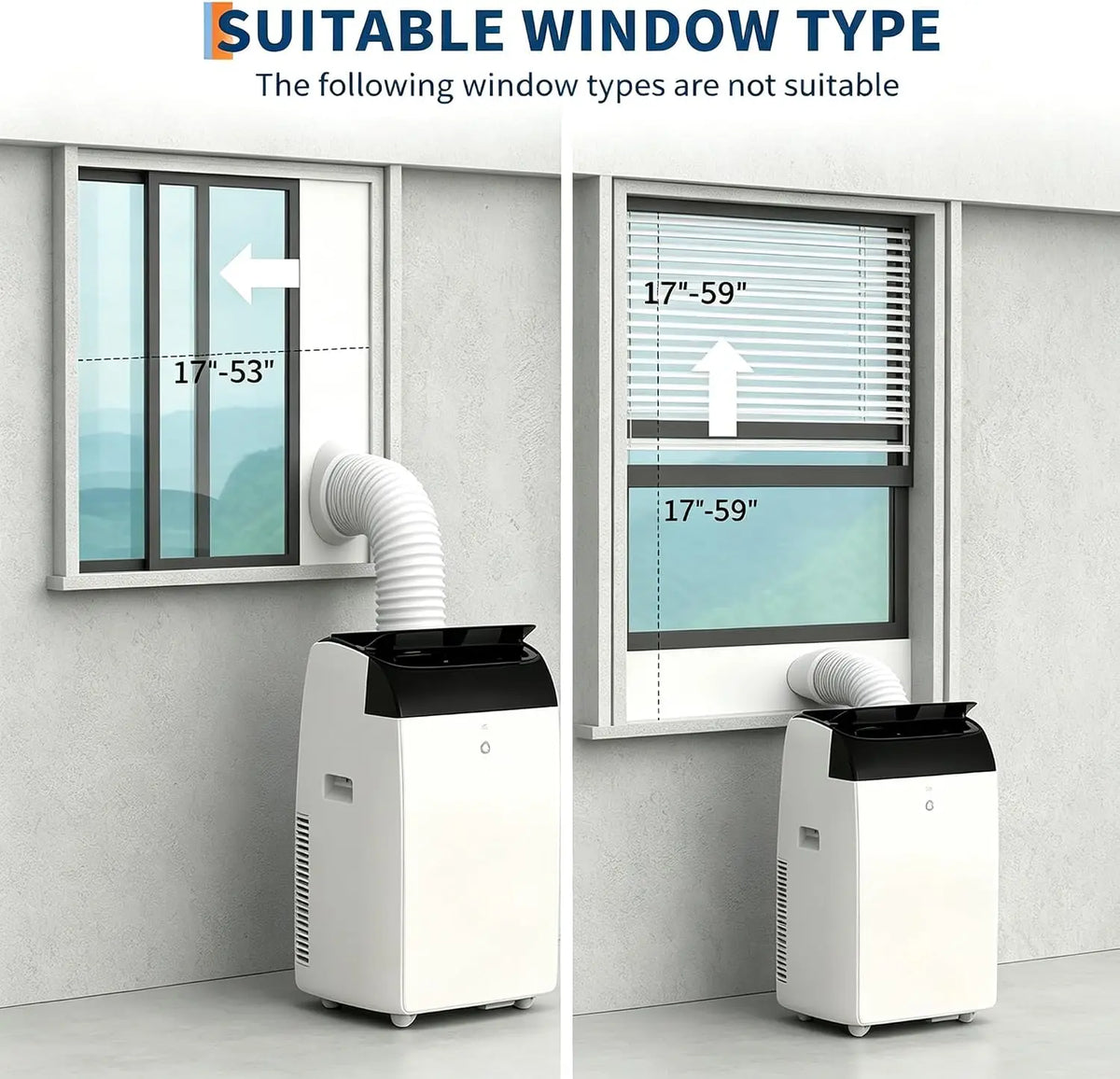 Tacleekii 12000 BTU Air Conditioner 3-in-1 AC Unit