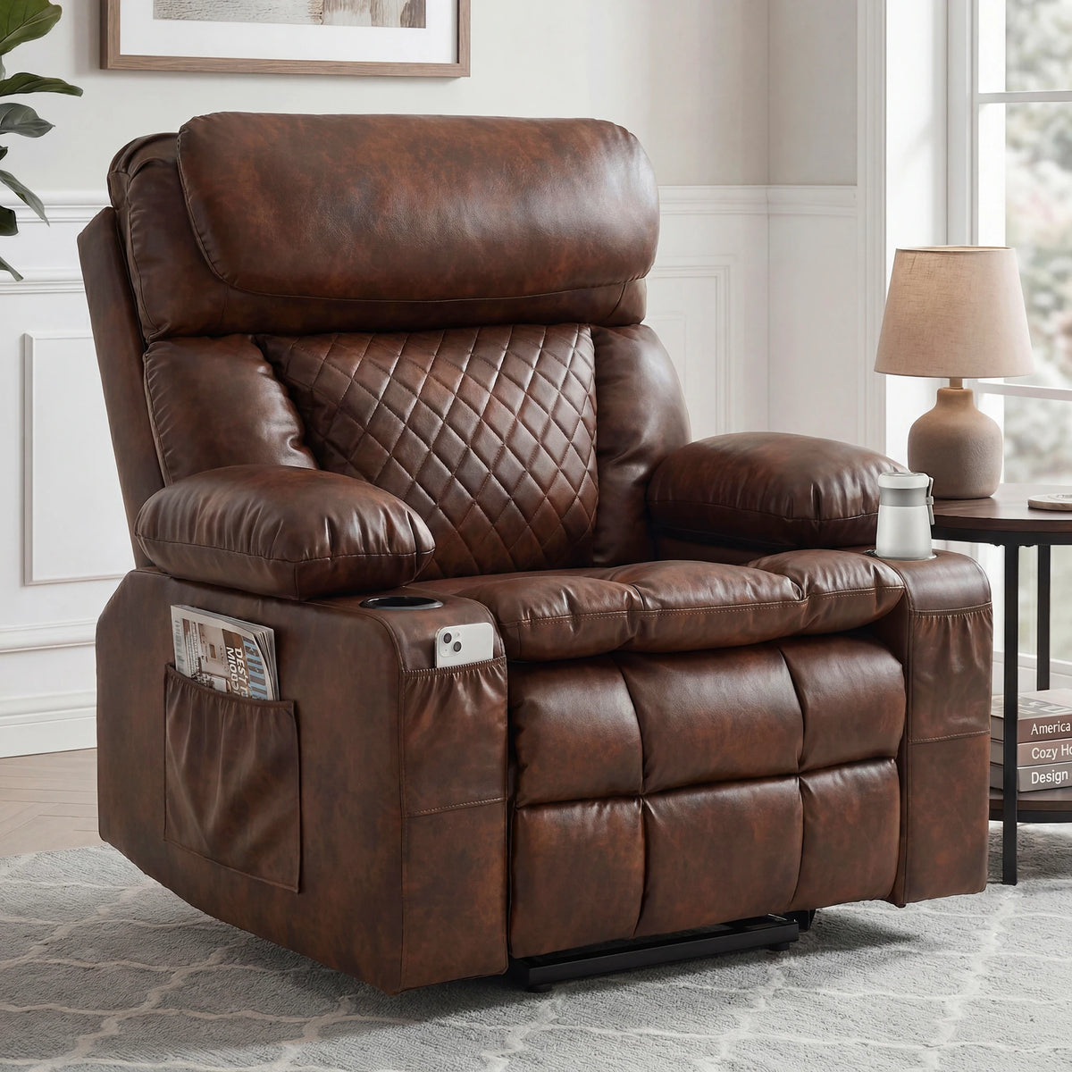 Redlife Oversized Dual Motor Power Lift Recliner for Seniors