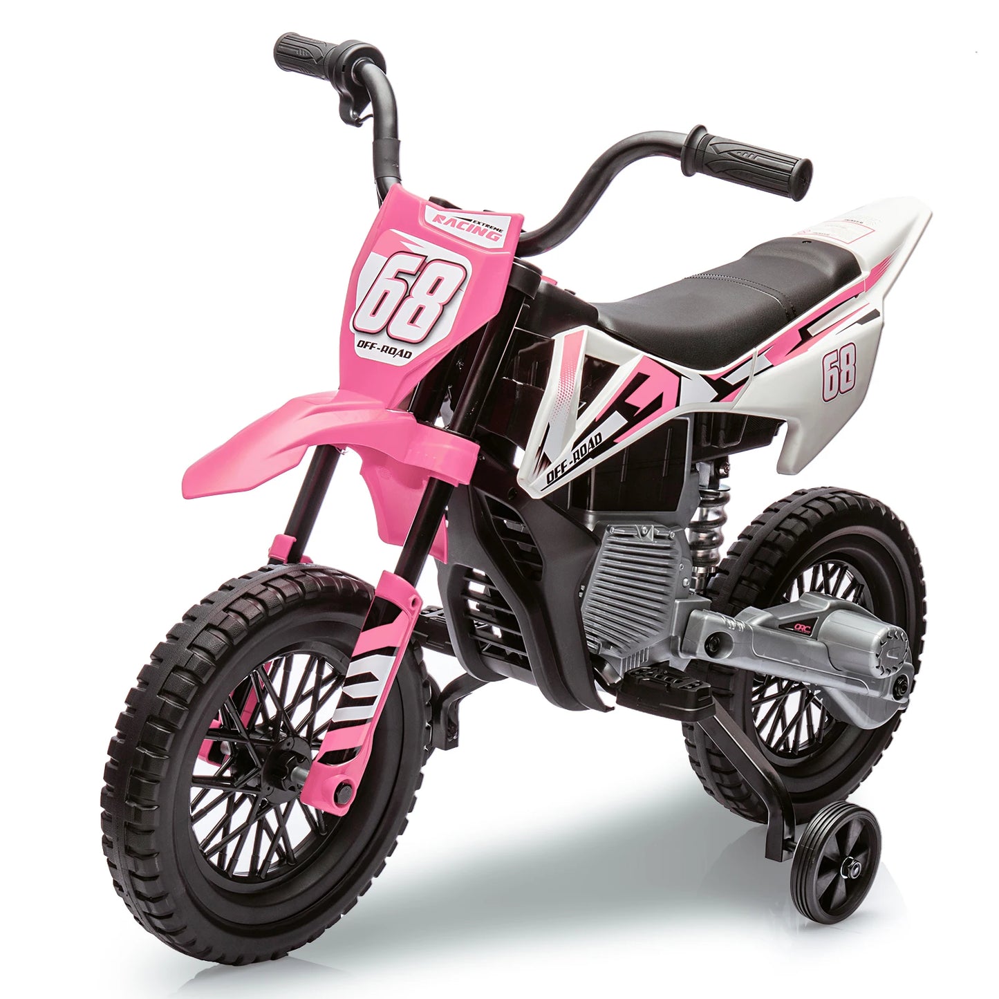 HiMISS 12v Kids Electric Dirt Bike with Training Wheels