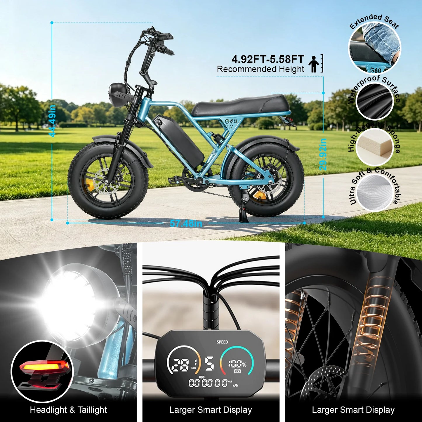 500W Mountain Ebike 36V 13Ah Lithium Battery