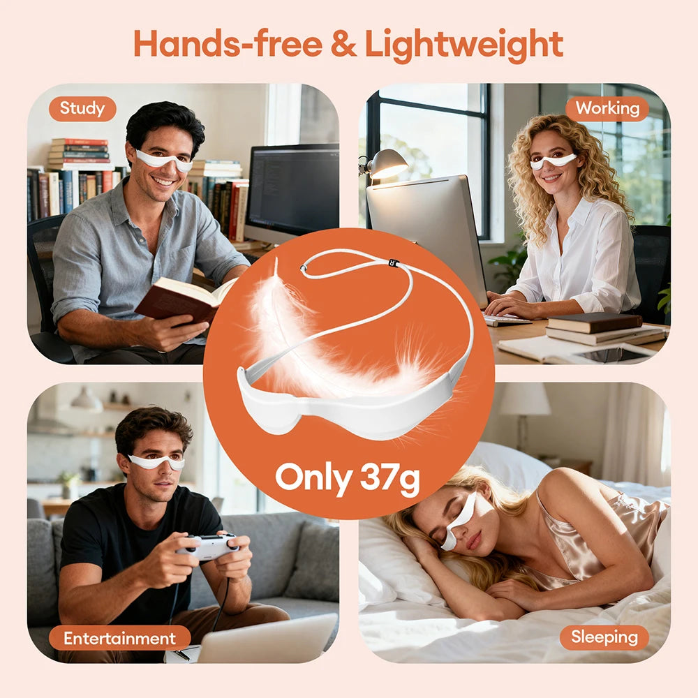 Foreverlily 3D Eyes Relax Massager EMS Eye Massage Glasses