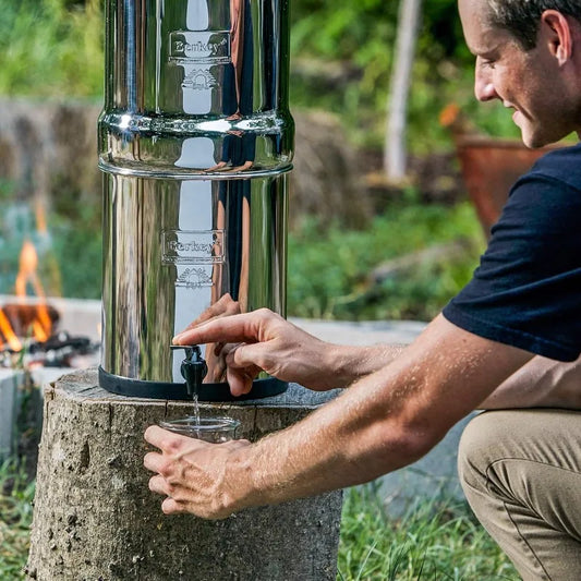 Travel Berkey Gravity-Fed Water Filter with 2 Black Berkey Elements