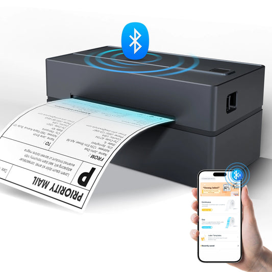 Thermal Label Printer Portable No Ink Required 300DPI 4x6