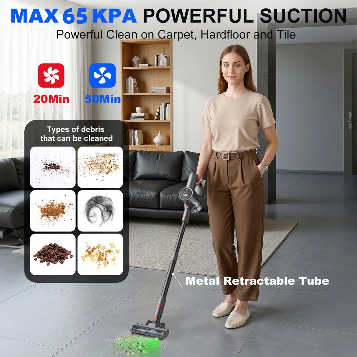 Prasky Cordless Handheld Vacuum Cleaner