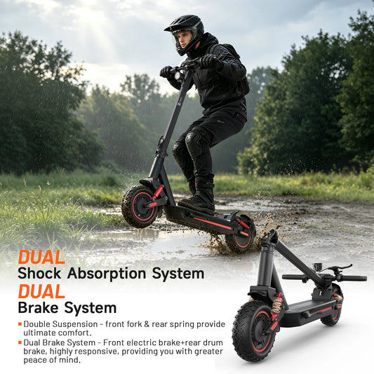 OBX 1200W Electric Scooter 10 Inch Folding E Scooter