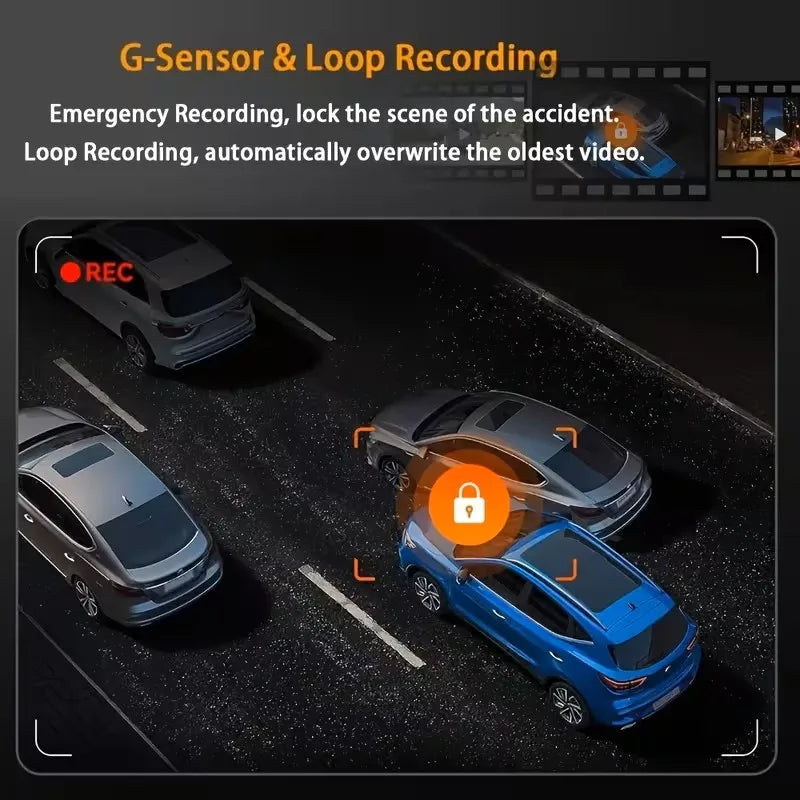 Baideluo Dash Cam Vehicle DVR video recorder 4 cameras