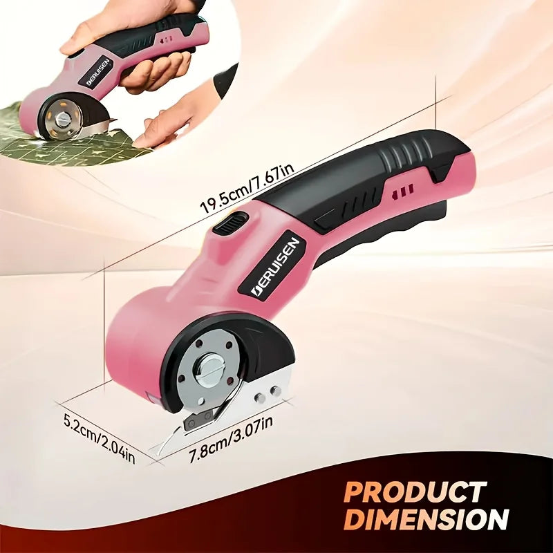DERUISEN Electric Scissors, Rechargeable Via USB