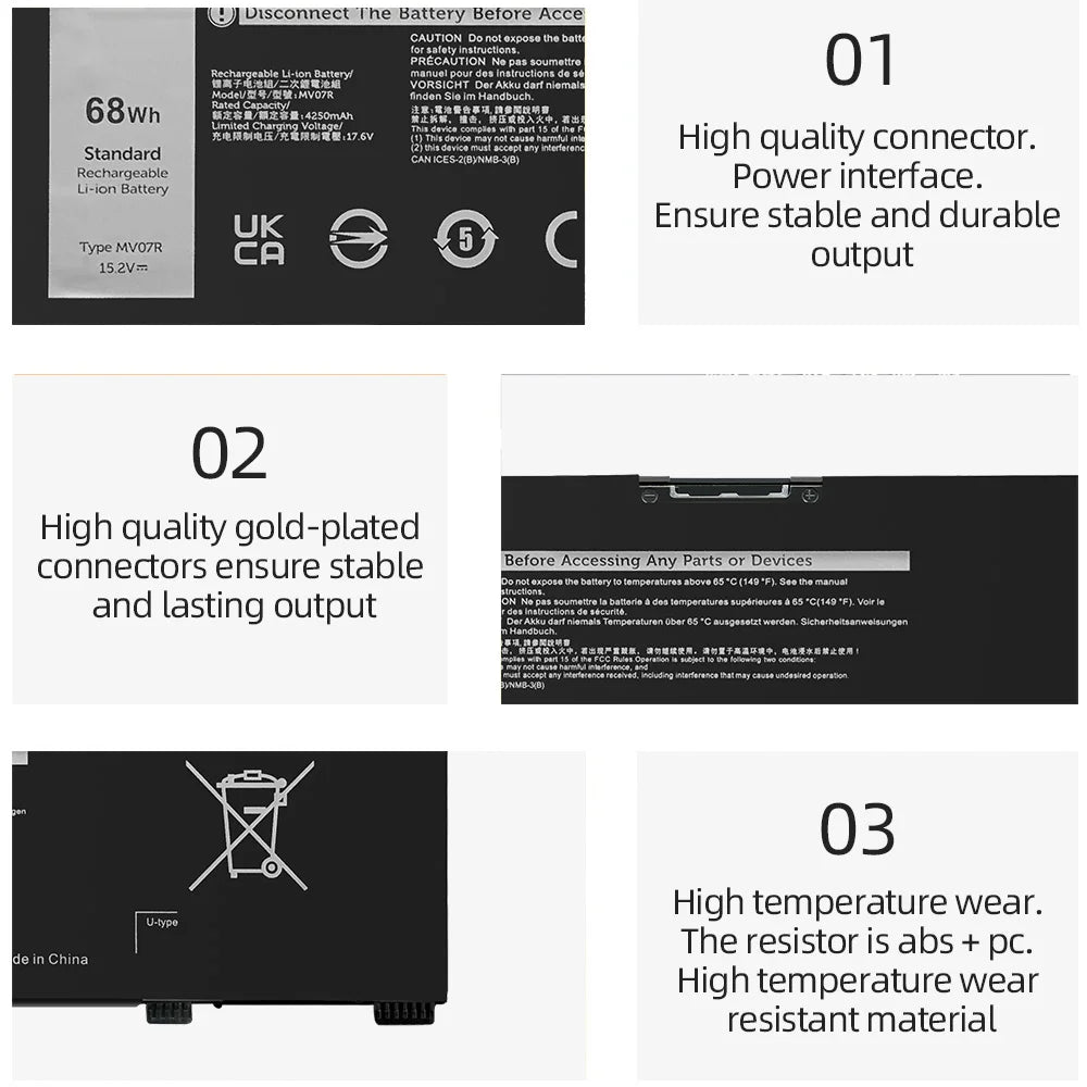 SKOWER G5 15 5500 5505 mv07r Dell Laptop Battery