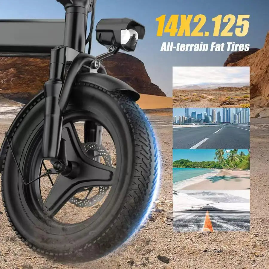 City Glide Foldable Electric Bicycle for adults