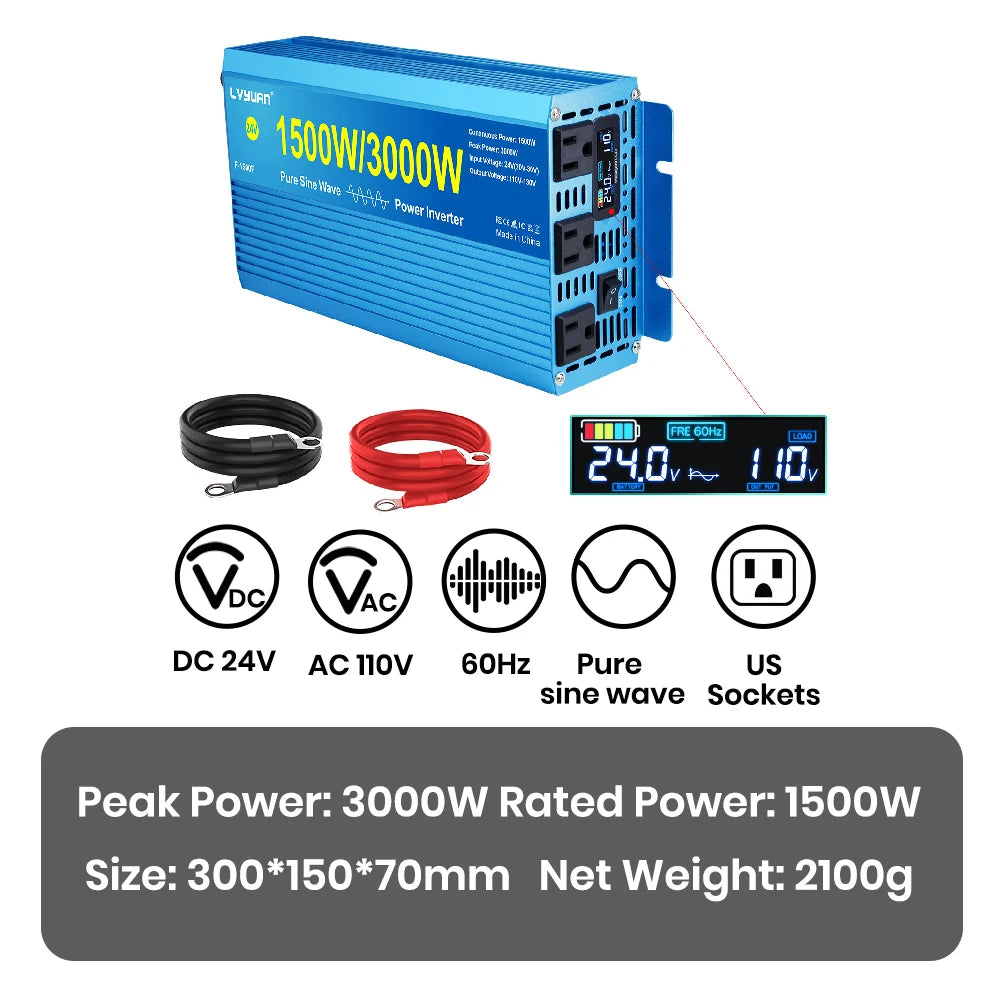 Foval 3000W 4000W 5000W 6000W Pure Sine Wave Inverter