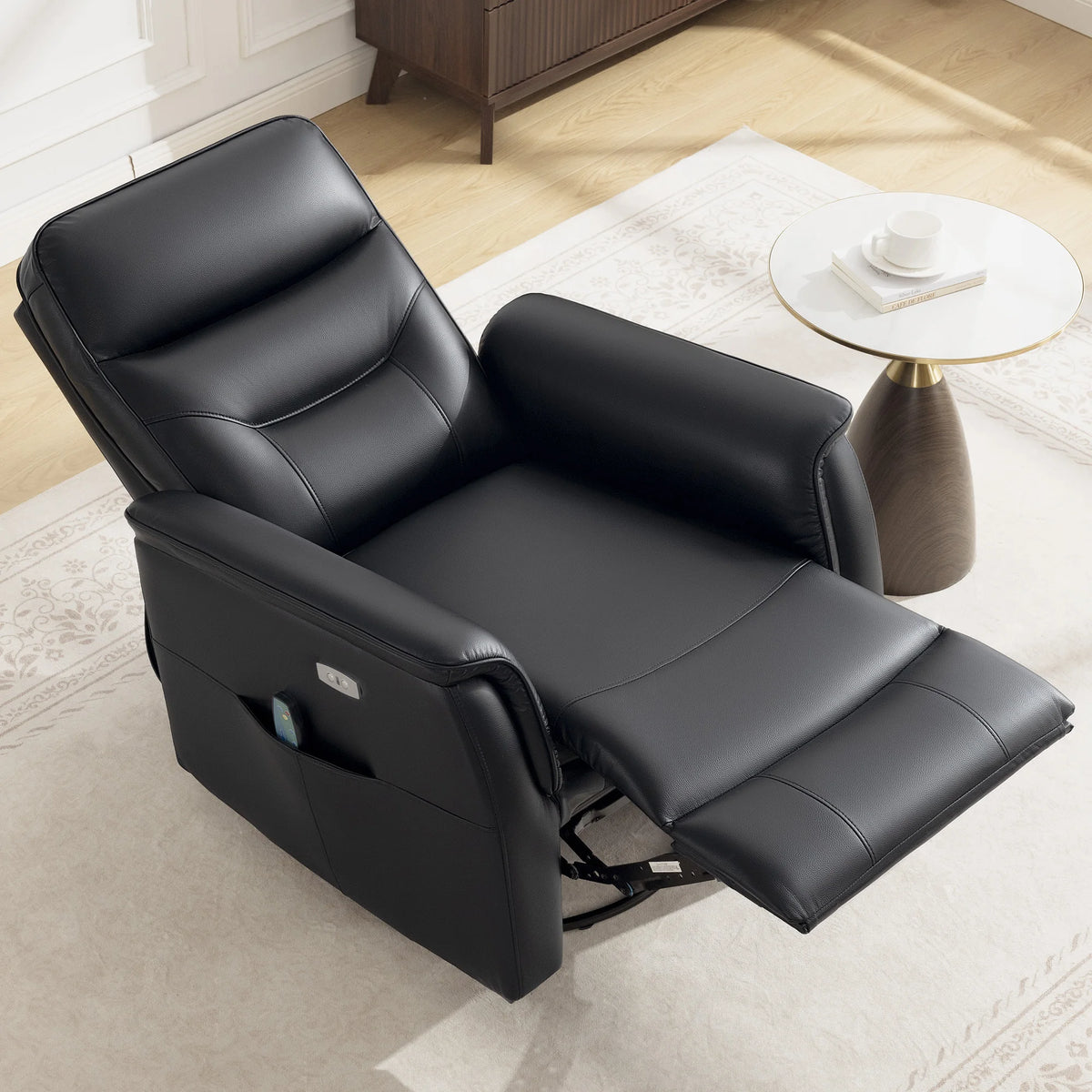KERDOM PU Leather Power Lift Recliner Chair for Adults