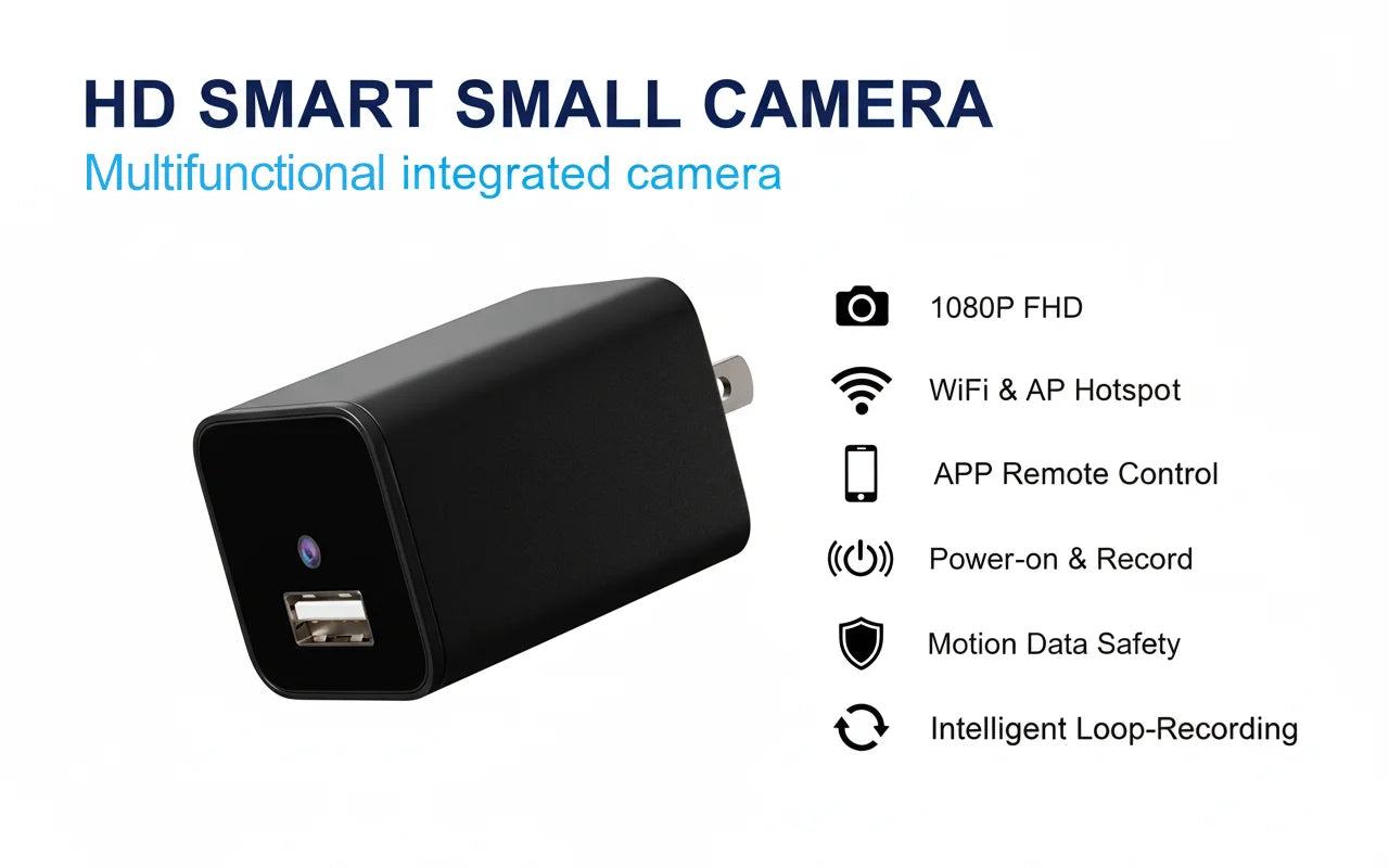 Mini Security Camera 1080P HD, Motion Detection
