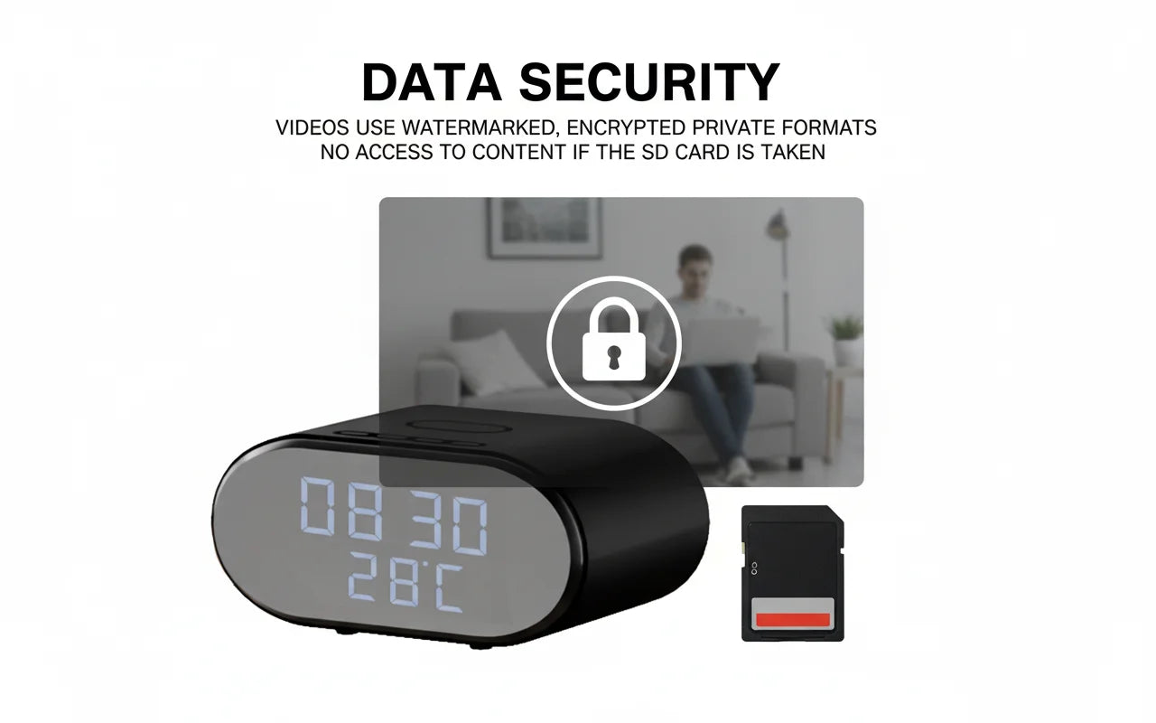 4K Ultra HD Clock Camera WiFi Indoor Security Camera