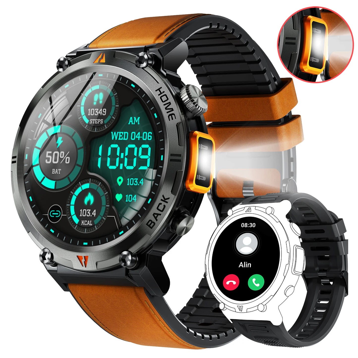 EIGIIS KE3 2025 New Bluetooth Call Smartwatch for Men Full Touch Screen