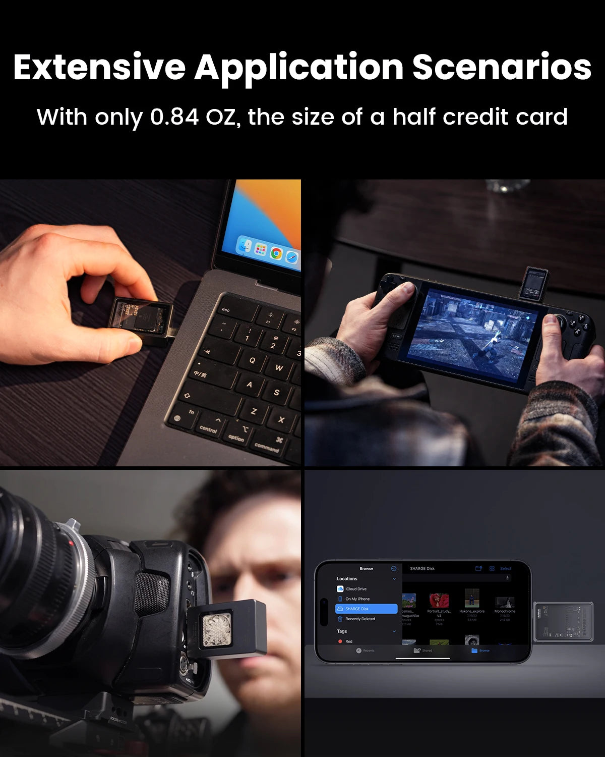 SHARGE-SSD Enclosure for Laptop, External SSD