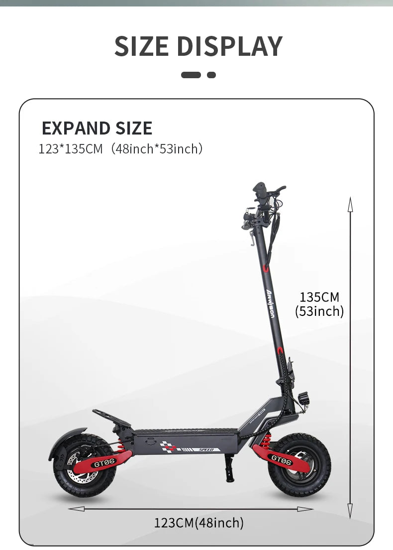 Arwibon 1200W Motor Electric Scooter