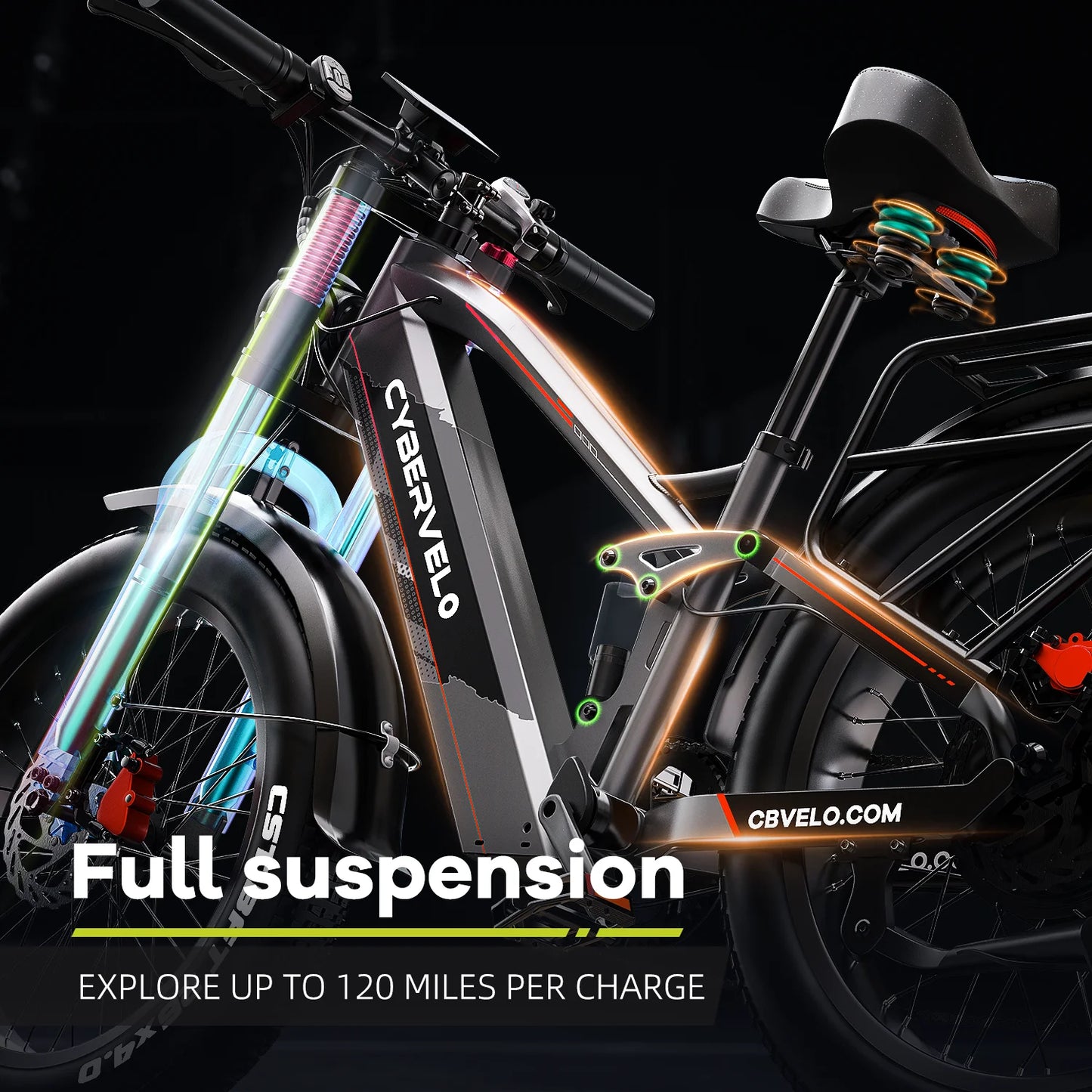 Cybervelo 5000W Peak Electric Bike for Adults